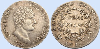 Demi-Franc BONAPARTE PREMIER CONSUL